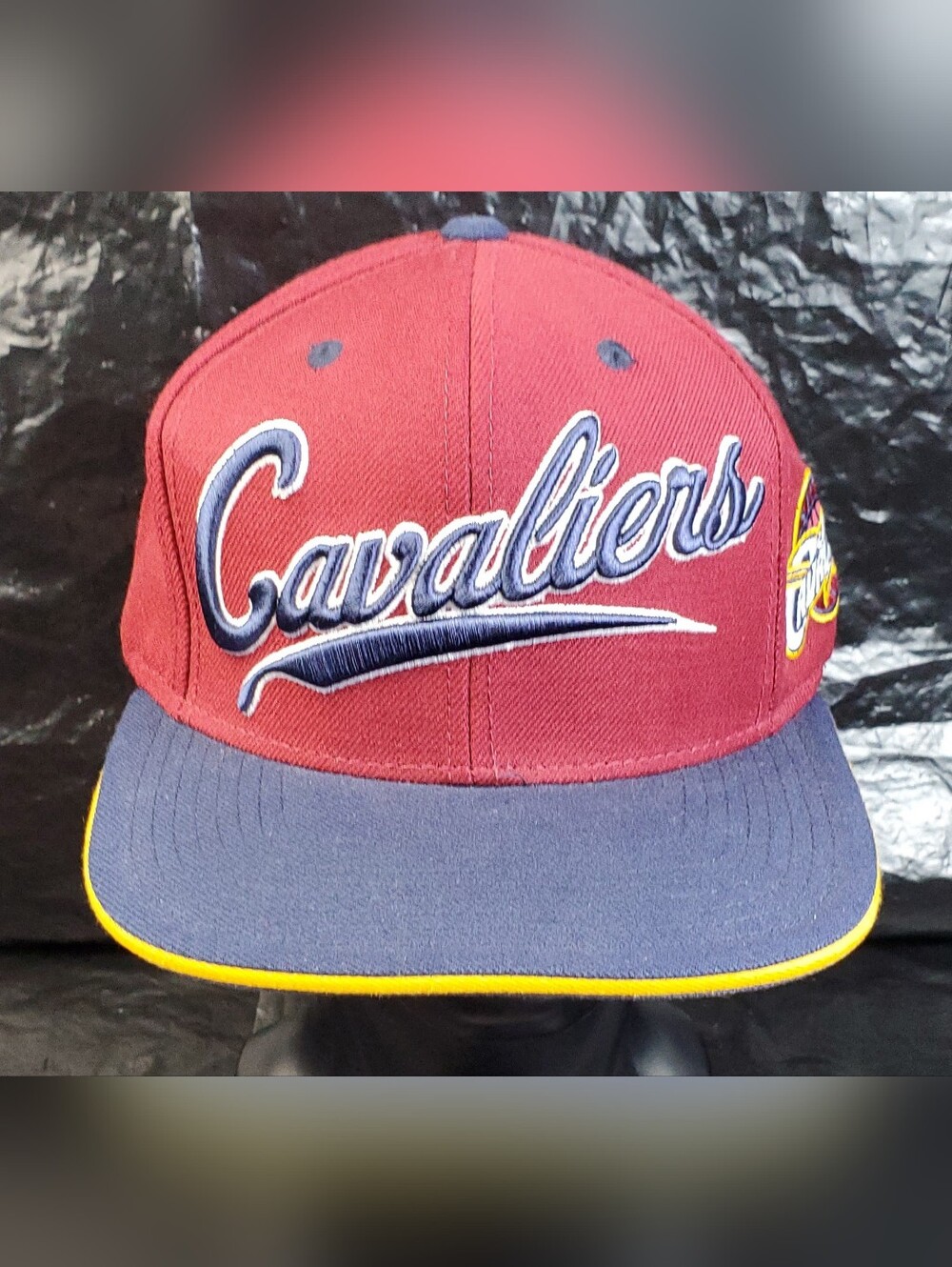 Mitchell & Ness NBA Cleveland Cavaliers Script Wool Blend Baseball Hat Cap - EUC
